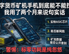 数字货币矿机手机到底能不能挖？我用了两个月来说句实话