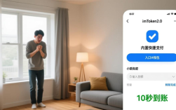imToken2.0内置快捷支付，扫一扫旁边直接转账，小额免密10秒到账