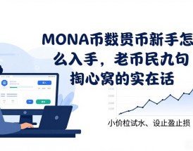mona币数字货币新手怎么入手，老币民说几句掏心窝的实在话