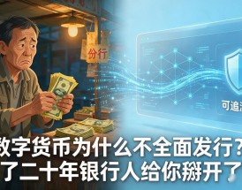 数字货币为什么不全面发行？干了二十年银行人给你掰开了说