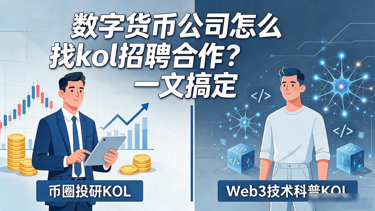 Web3人才KOL营销策略_数字货币招聘kol合作信息_数字货币KOL招聘合作