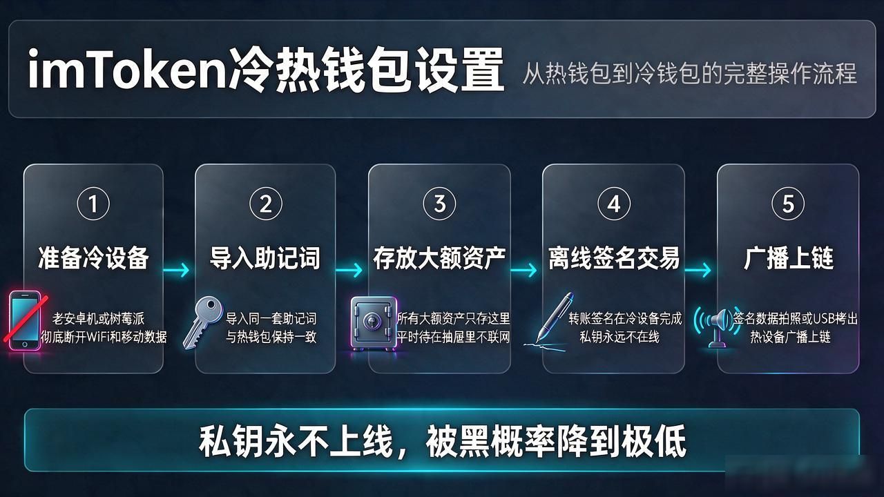 imtoken冷热钱包管理_imtoken助记词安全存储_使用imtoken做冷热钱包