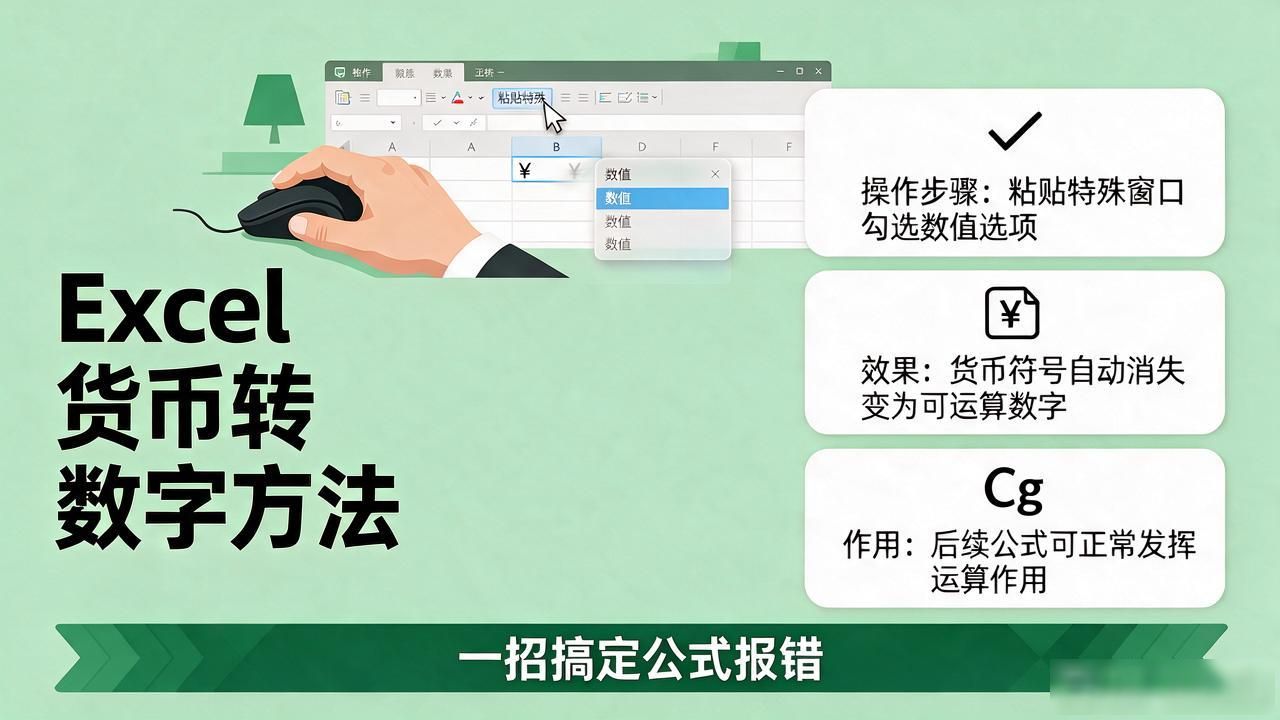 excel怎么把货币格式变成数字_财务人员处理Excel货币格式数据技巧_数据分析人员转换Excel货币符号方法