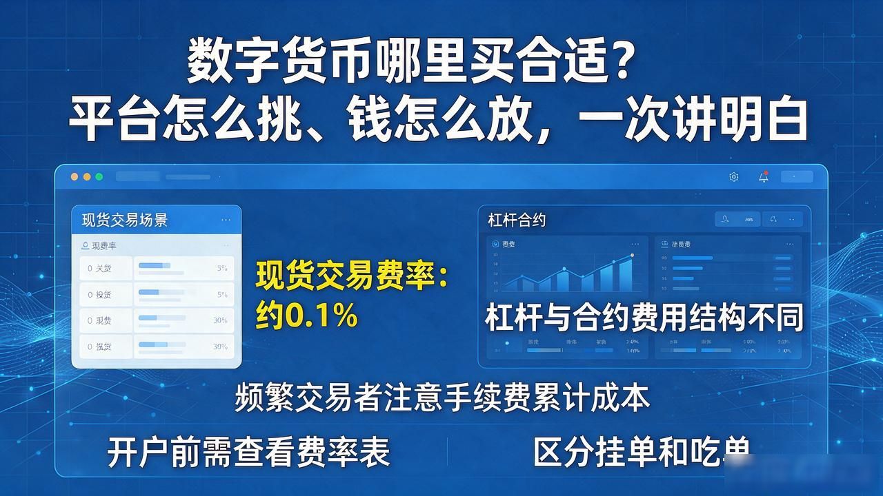 数字货币哪里买合适_数字货币购买渠道选择与风险承受能力匹配_国际交易所现货交易手续费计算与成本优化