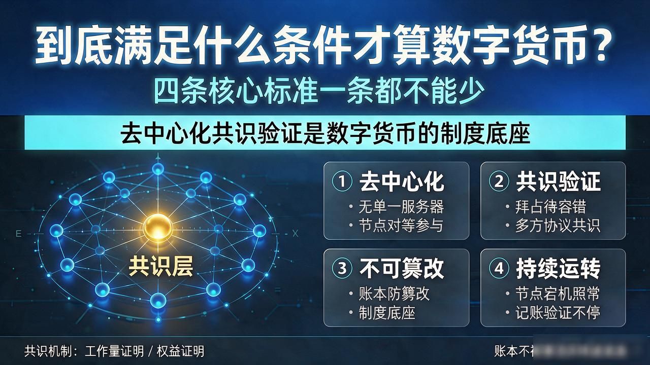 去中心化共识验证机制解析_成为数字货币的条件_数字货币的核心定义与本质区别