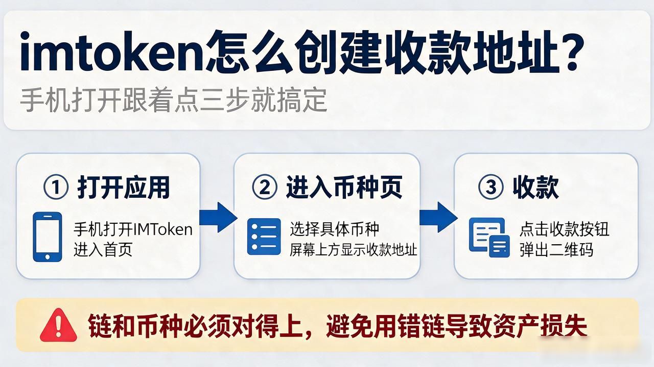IMToken收款地址在哪生成_IMToken收币链与币种匹配注意事项_imtoken怎么创建收款地址