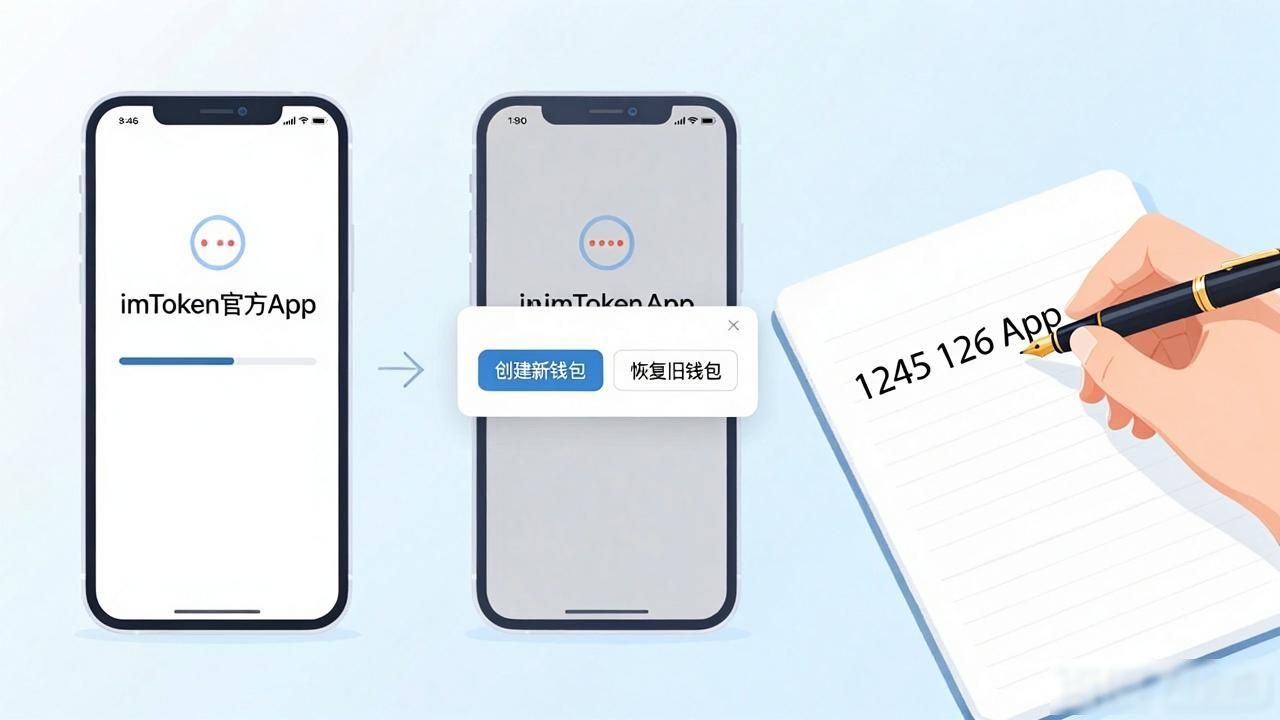 新手必看：imtoken钱包官方app的下载与安装教程_钱包新手教程必看官方下载安装_钱包步骤图