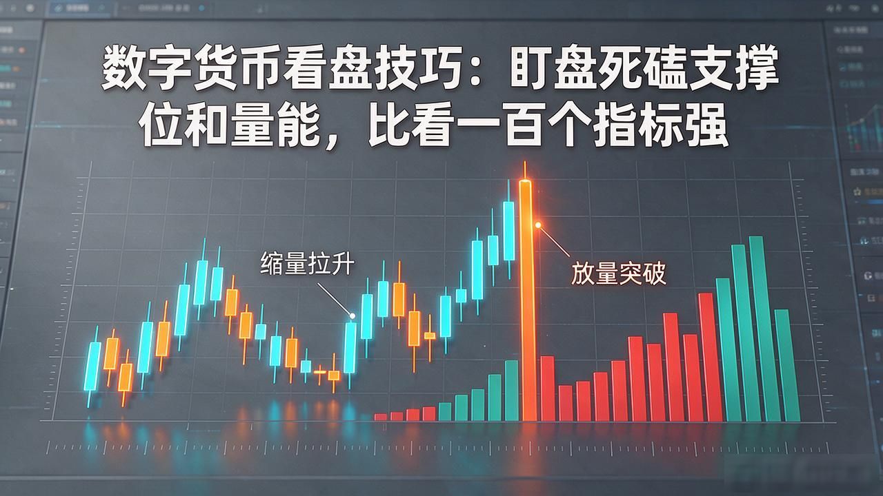 盯盘核心支撑阻力位_数字货币的看盘技巧_量价关系假突破识别