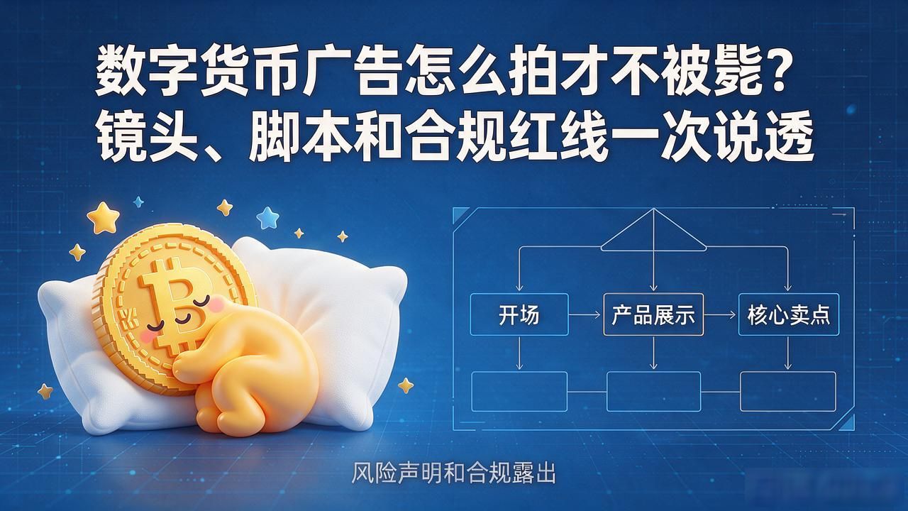 数字货币广告怎么拍_科技感信任感暗色底数据流区块链节点动画_数字货币广告创意审核不通过